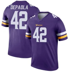 Youth Andrew DePaola Minnesota Vikings No.42 Legend Jersey - Purple