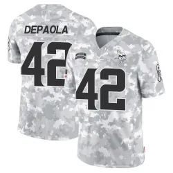Youth Andrew DePaola Minnesota Vikings No.42 Limited 2024 Salute to Service Jersey - Arctic Camo