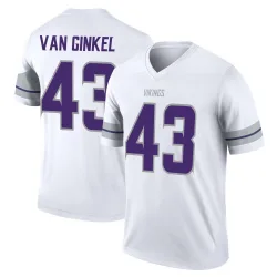 Youth Andrew Van Ginkel Minnesota Vikings No.43 Legend Alternate Jersey - White