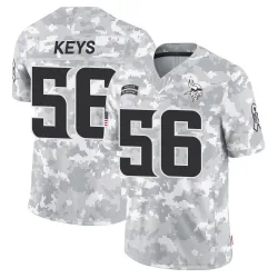 Youth Austin Keys Minnesota Vikings No.56 Limited 2024 Salute to Service Jersey - Arctic Camo