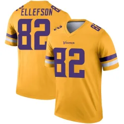 Youth Ben Ellefson Minnesota Vikings No.82 Legend Inverted Jersey - Gold