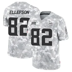 Youth Ben Ellefson Minnesota Vikings No.82 Limited 2024 Salute to Service Jersey - Arctic Camo