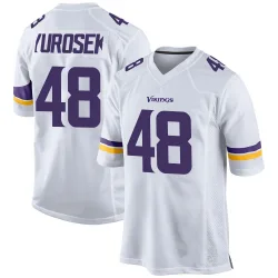 Youth Ben Yurosek Minnesota Vikings No.48 Game Jersey - White
