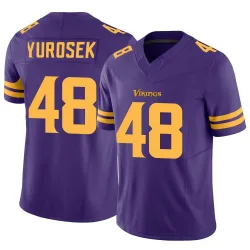 Youth Ben Yurosek Minnesota Vikings No.48 Limited Alternate Vapor F.U.S.E. Jersey - Purple