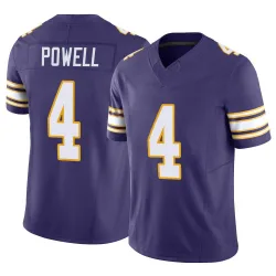 Youth Brandon Powell Minnesota Vikings No.4 Limited Classic Vapor F.U.S.E. Jersey - Purple