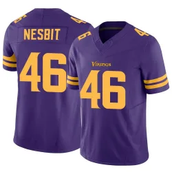 Youth Bryson Nesbit Minnesota Vikings No.46 Limited Alternate Vapor F.U.S.E. Jersey - Purple