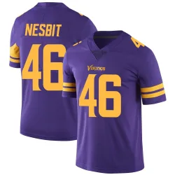 Youth Bryson Nesbit Minnesota Vikings No.46 Limited Color Rush Jersey - Purple