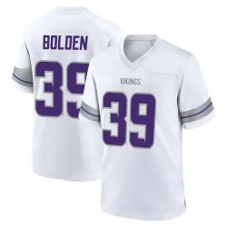 Youth Bubba Bolden Minnesota Vikings No.39 Game Alternate Jersey - White