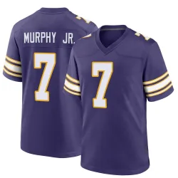 Youth Byron Murphy Jr. Minnesota Vikings No.7 Game Classic Jersey - Purple