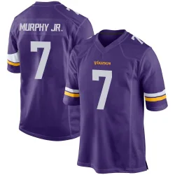 Youth Byron Murphy Jr. Minnesota Vikings No.7 Game Team Color Jersey - Purple