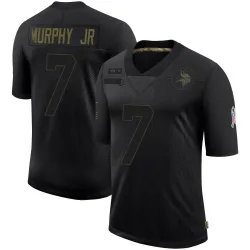 Youth Byron Murphy Jr. Minnesota Vikings No.7 Limited 2020 Salute To Service Jersey - Black