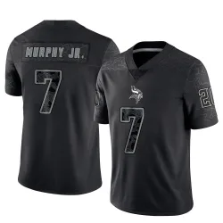 Youth Byron Murphy Jr. Minnesota Vikings No.7 Limited Reflective Jersey - Black
