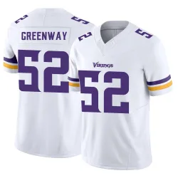 Youth Chad Greenway Minnesota Vikings No.52 Limited Vapor F.U.S.E. Jersey - White