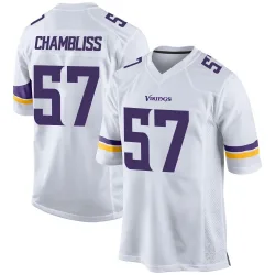 Youth Chaz Chambliss Minnesota Vikings No.57 Game Jersey - White