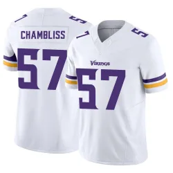 Youth Chaz Chambliss Minnesota Vikings No.57 Limited Vapor F.U.S.E. Jersey - White