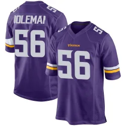 Youth Chris Doleman Minnesota Vikings No.56 Game Team Color Jersey - Purple