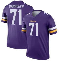 Youth Christian Darrisaw Minnesota Vikings No.71 Legend Jersey - Purple