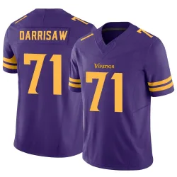 Youth Christian Darrisaw Minnesota Vikings No.71 Limited Alternate Vapor F.U.S.E. Jersey - Purple