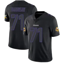 Youth Christian Darrisaw Minnesota Vikings No.71 Limited Jersey - Black Impact