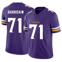 Youth Christian Darrisaw Minnesota Vikings No.71 Limited Vapor F.U.S.E. Jersey - Purple