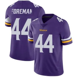 Youth Chuck Foreman Minnesota Vikings No.44 Limited Team Color Vapor Untouchable Jersey - Purple
