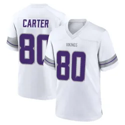 Youth Cris Carter Minnesota Vikings No.80 Game Alternate Jersey - White