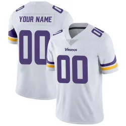 Youth Custom Minnesota Vikings No.00 Limited Vapor Untouchable Jersey - White