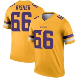 Youth Dalton Risner Minnesota Vikings No.66 Legend Inverted Jersey - Gold