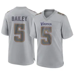 Youth Dan Bailey Minnesota Vikings No.5 Game Atmosphere Fashion Jersey - Gray