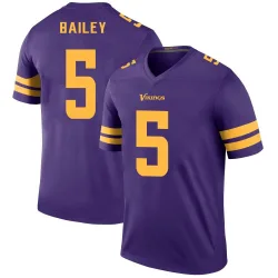 Youth Dan Bailey Minnesota Vikings No.5 Legend Color Rush Jersey - Purple