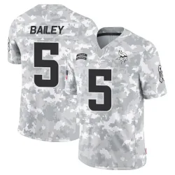 Youth Dan Bailey Minnesota Vikings No.5 Limited 2024 Salute to Service Jersey - Arctic Camo
