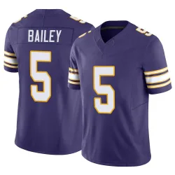 Youth Dan Bailey Minnesota Vikings No.5 Limited Classic Vapor F.U.S.E. Jersey - Purple