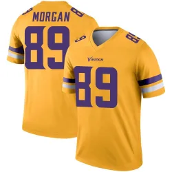 Youth David Morgan Minnesota Vikings No.89 Legend Inverted Jersey - Gold