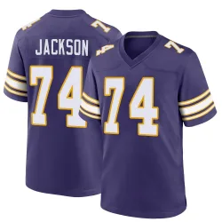 Youth Donovan Jackson Minnesota Vikings No.74 Game Classic Jersey - Purple