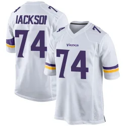 Youth Donovan Jackson Minnesota Vikings No.74 Game Jersey - White