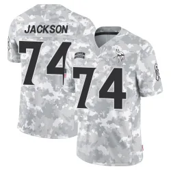 Youth Donovan Jackson Minnesota Vikings No.74 Limited 2024 Salute to Service Jersey - Arctic Camo