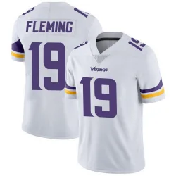 Youth Dontae Fleming Minnesota Vikings No.19 Limited Vapor Untouchable Jersey - White