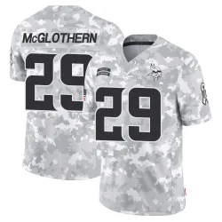 Youth Dwight McGlothern Minnesota Vikings No.29 Limited 2024 Salute to Service Jersey - Arctic Camo
