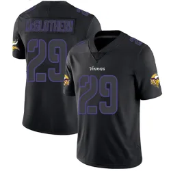 Youth Dwight McGlothern Minnesota Vikings No.29 Limited Jersey - Black Impact