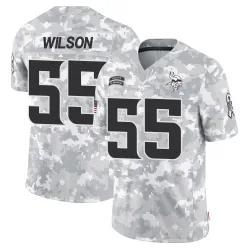 Youth Eric Wilson Minnesota Vikings No.55 Limited 2024 Salute to Service Jersey - Arctic Camo