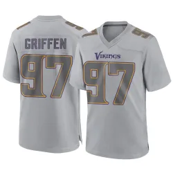 Youth Everson Griffen Minnesota Vikings No.97 Game Atmosphere Fashion Jersey - Gray