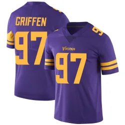 Youth Everson Griffen Minnesota Vikings No.97 Limited Color Rush Jersey - Purple