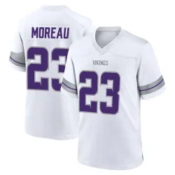 Youth Fabian Moreau Minnesota Vikings No.23 Game Alternate Jersey - White