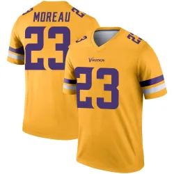 Youth Fabian Moreau Minnesota Vikings No.23 Legend Inverted Jersey - Gold