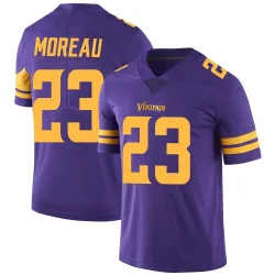 Youth Fabian Moreau Minnesota Vikings No.23 Limited Color Rush Jersey - Purple