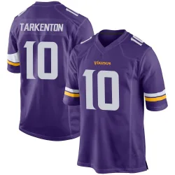 Youth Fran Tarkenton Minnesota Vikings No.10 Game Team Color Jersey - Purple