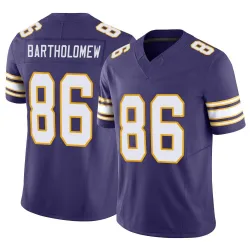 Youth Gavin Bartholomew Minnesota Vikings No.86 Limited Classic Vapor F.U.S.E. Jersey - Purple