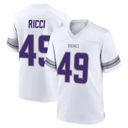 Youth Giovanni Ricci Minnesota Vikings No.49 Game Alternate Jersey - White
