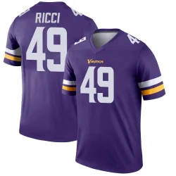 Youth Giovanni Ricci Minnesota Vikings No.49 Legend Jersey - Purple
