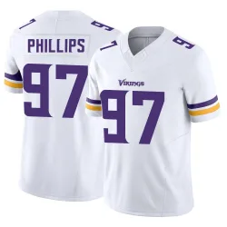 Youth Harrison Phillips Minnesota Vikings No.97 Limited Vapor F.U.S.E. Jersey - White